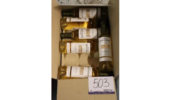 24 flessen à 37,5cl witte wijn Chateau Haut-Bertinerie, Balye, 2016
